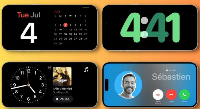 嘉峪关苹果手机维修分享iOS17横屏充电待机显示有什么好处 